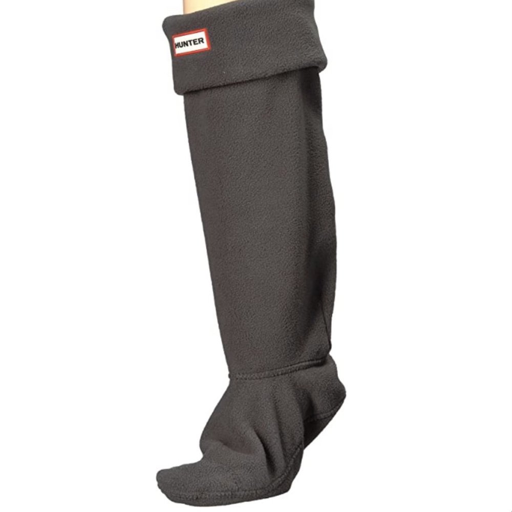 Hunter Gray Fleece Rain Boot Socks